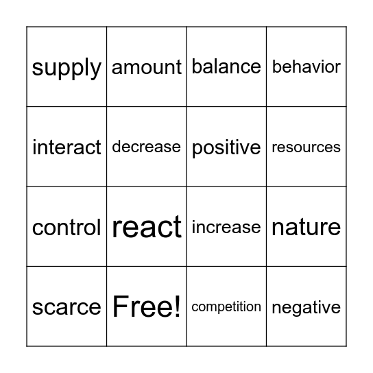 Vocabulary BINGO Gr. 3 Bingo Card
