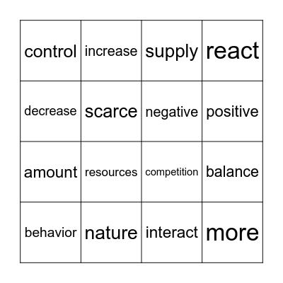 Vocabulary BINGO Gr. 3 Bingo Card