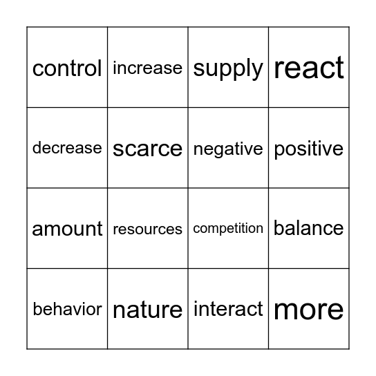 Vocabulary BINGO Gr. 3 Bingo Card