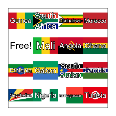 Black History Month Bingo Card