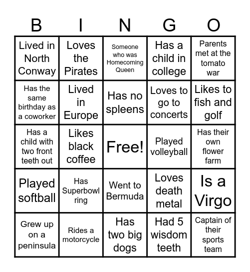 JCLaw Bingo Card