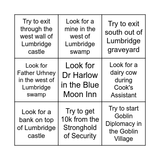 2004Scape Noob Bingo Card