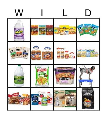 In The Wild Bingo Card