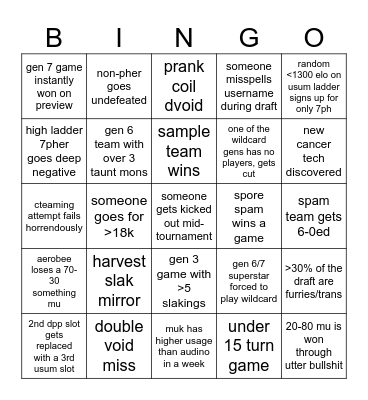 phpl bingo Card
