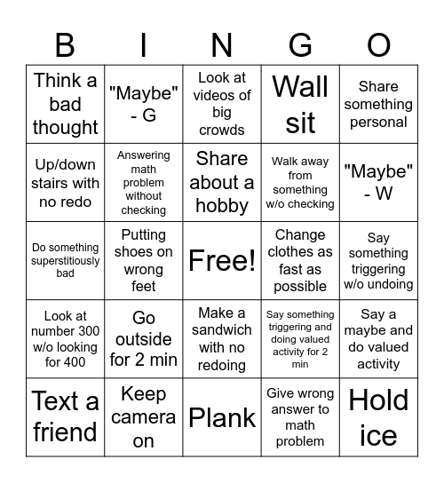 Bingo Card