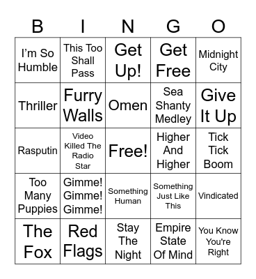 Marks Birthday Bingo Card