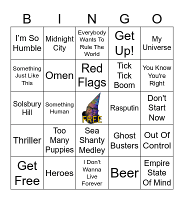 Marks Greedy Birthday Picks Bingo Card