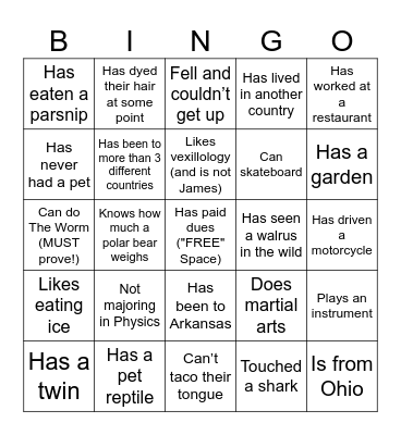 SPS Icebreaker Bingo Card