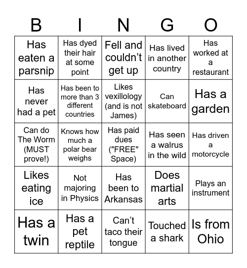SPS Icebreaker Bingo Card