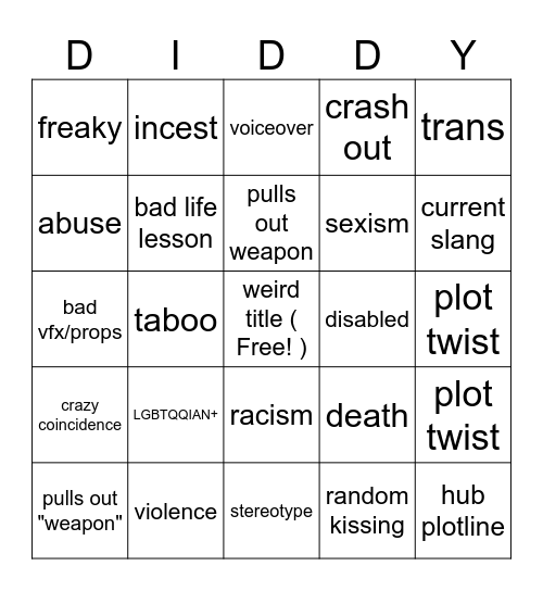 Tomorrow's Teachings Bingo Card