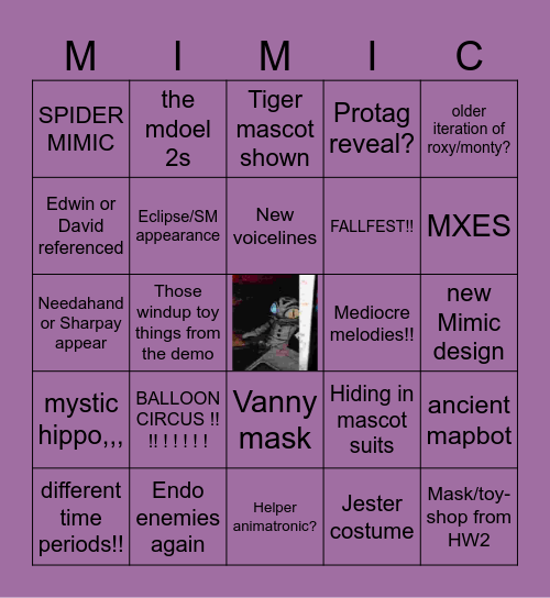 THE ECRET OF TH EMIMIC FEB SOP BINGO Card