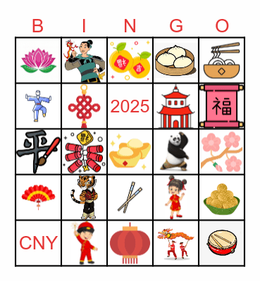 CNY 2025 Bingo Card