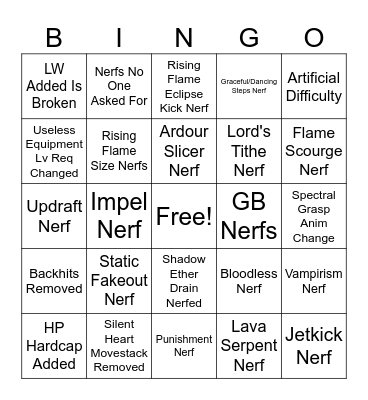 Deepwoken Bingo Card