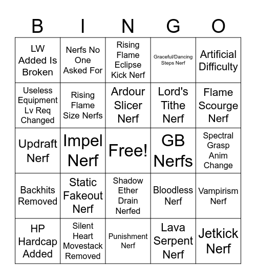Deepwoken Bingo Card
