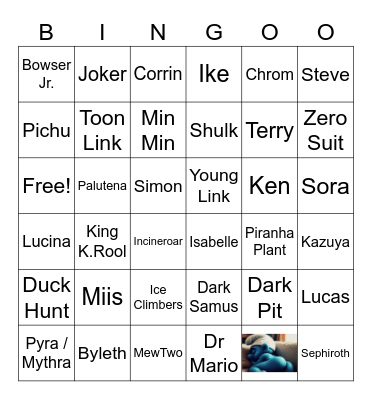 Unreturning Characters Bingo Card