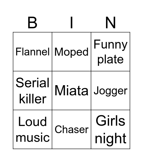 Bingo Card