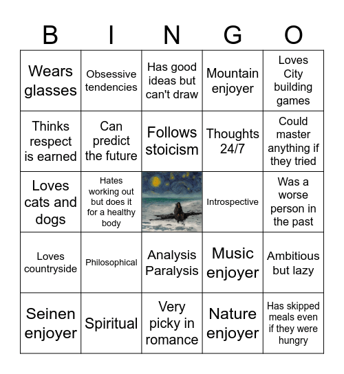 Dot's Bingo Card