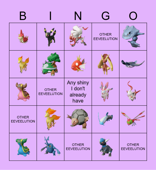 SHALPHA BINGO Card