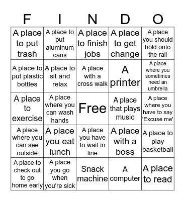 High School Scavenger Hunt! Bingo Card