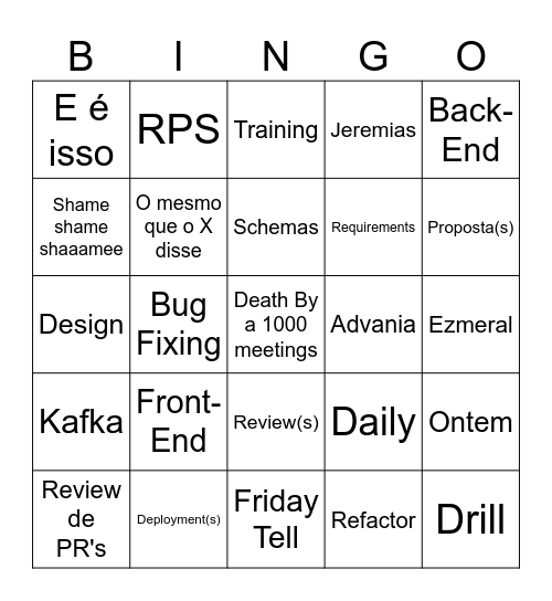 #squad_fika bingo Card