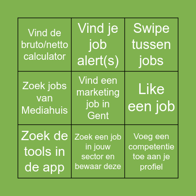 Drie op een rij! Speler 1 Bingo Card