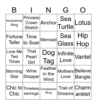 I Got Pearls! Bingo Card