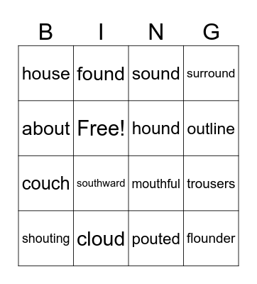 OU BINGO Card