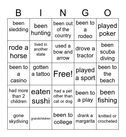 I have Bingo Card