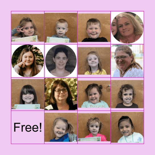 Friendship Bingo Card