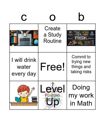 New Years Resolution Bingo Card