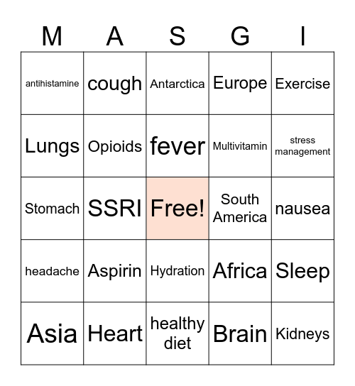 MPC Bingo Card