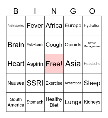 MPC Bingo Card