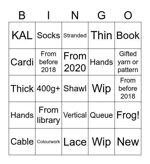 Yalta 2025 Bingo Card