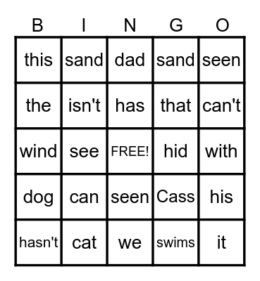 Bingo Card