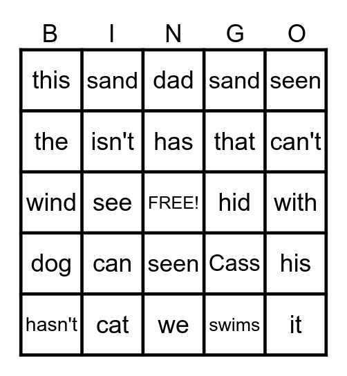 Bingo Card