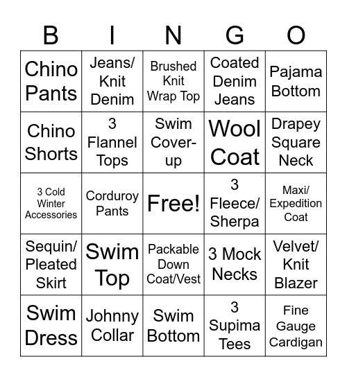 MLK Weekend CLEARANCE Bingo Card
