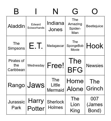 January 17th Bingo Card
