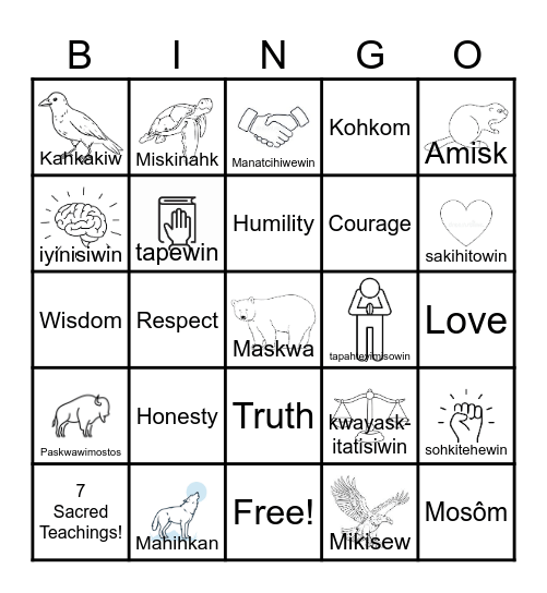 Cree BINGO Card