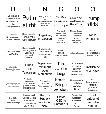 Lukas 2025 Bingo Card