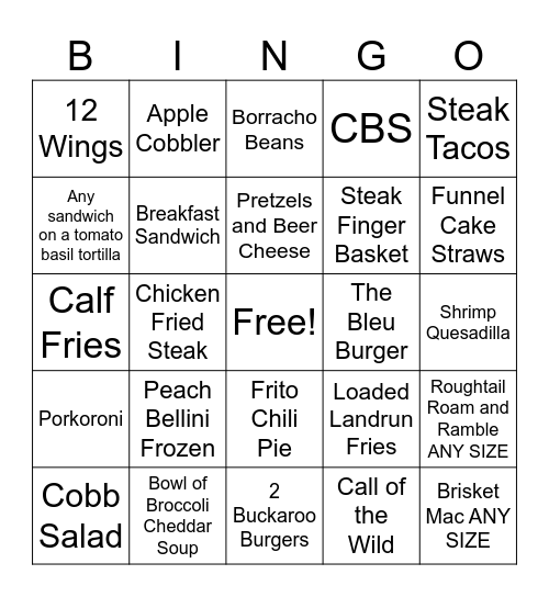 HAPPY FRIDAY!! :) Bingo Card