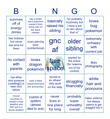 sam bingo Card