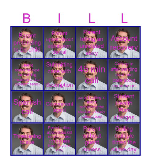 ES Associates Call Bingo Card