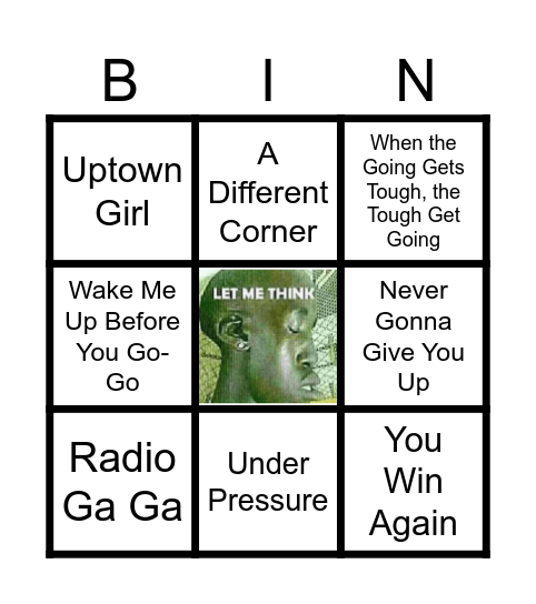 muisic!!!!!!!! Bingo Card