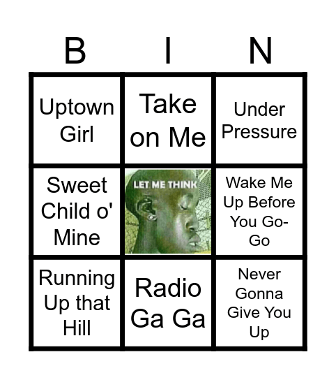 muisic!!!!!!!! Bingo Card