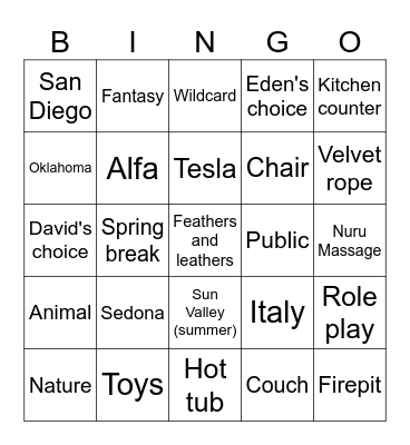 2025 Bingo Card