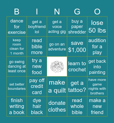 DO THE THINGS! Bingo Card