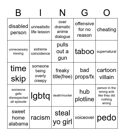 tomorrows teachings Bingo Card