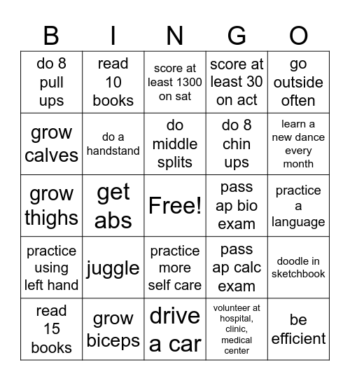 2025 BINGO Card