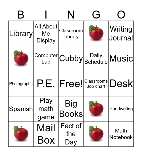 OPEN HOUSE BINGO! Bingo Card