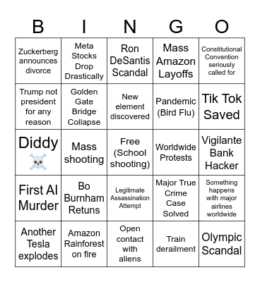 2025 Bingo Card